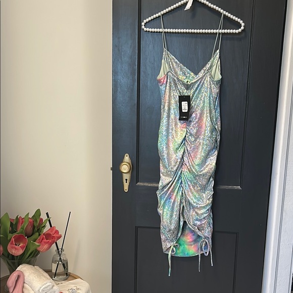 Fashion Nova Multicolor Sequin Dress - Picture 4 of 4